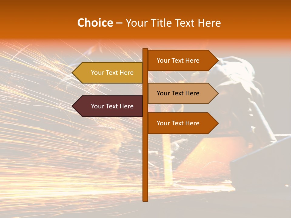 Arc Manufacture Fire PowerPoint Template