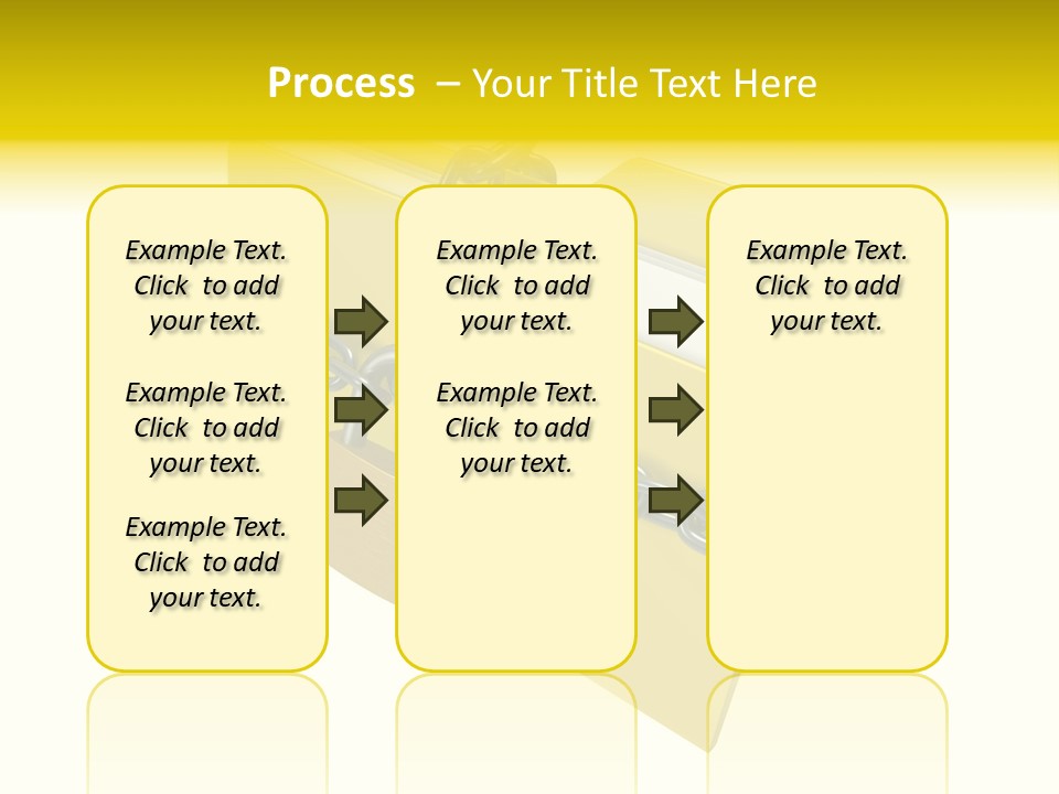 A Yellow Folder Chained To A Chain With A Padlock PowerPoint Template