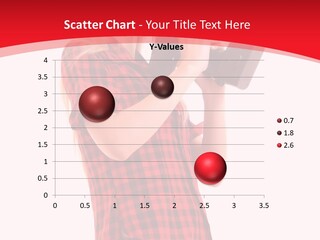 Red Remote Battery PowerPoint Template