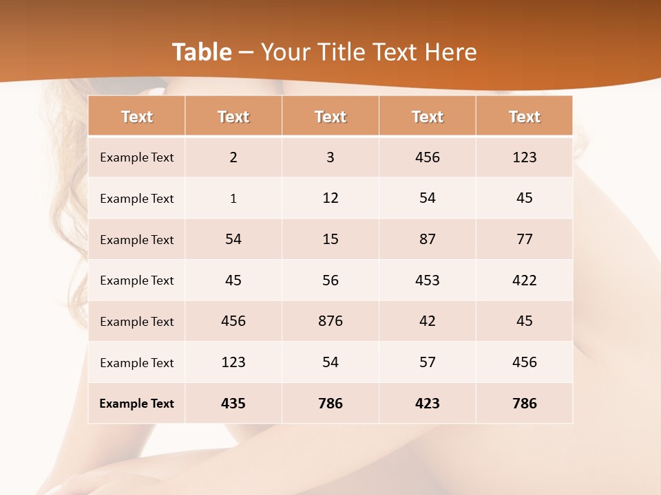 Legs Skin Harmony PowerPoint Template