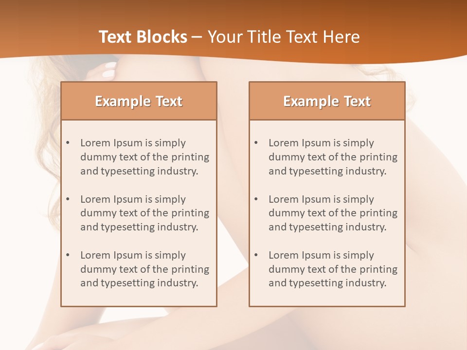 Legs Skin Harmony PowerPoint Template