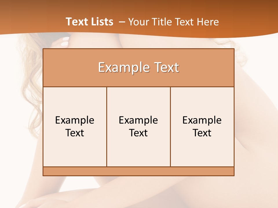 Legs Skin Harmony PowerPoint Template