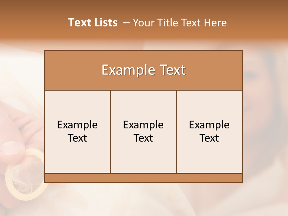 People Protection Contraception PowerPoint Template