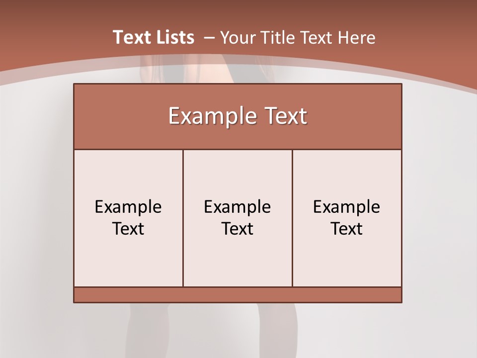 Style Shot Female PowerPoint Template