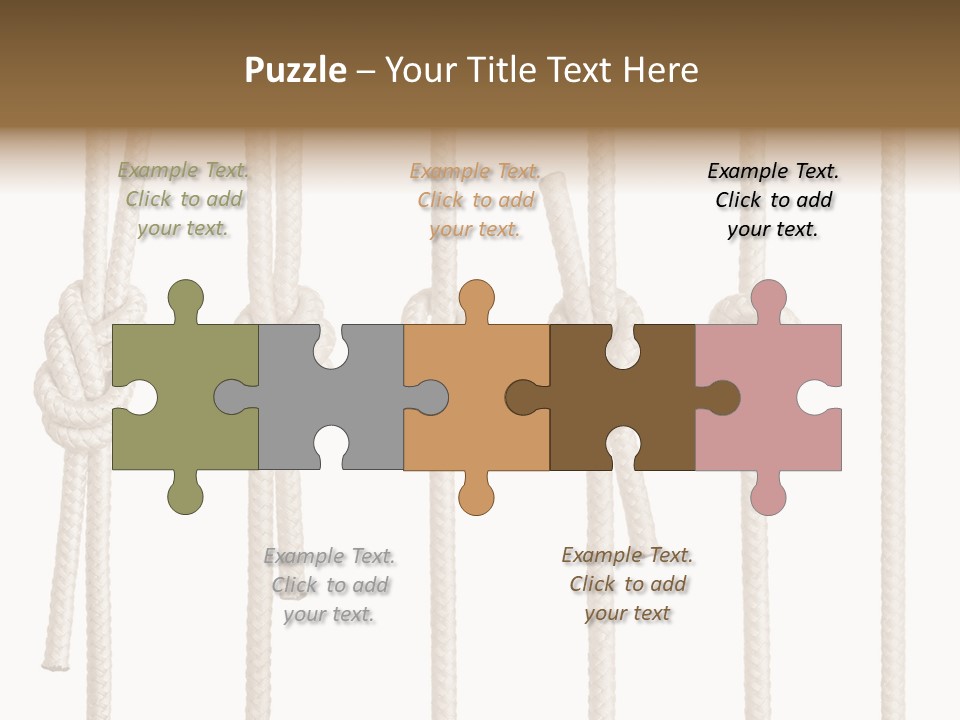 Thread String Together PowerPoint Template