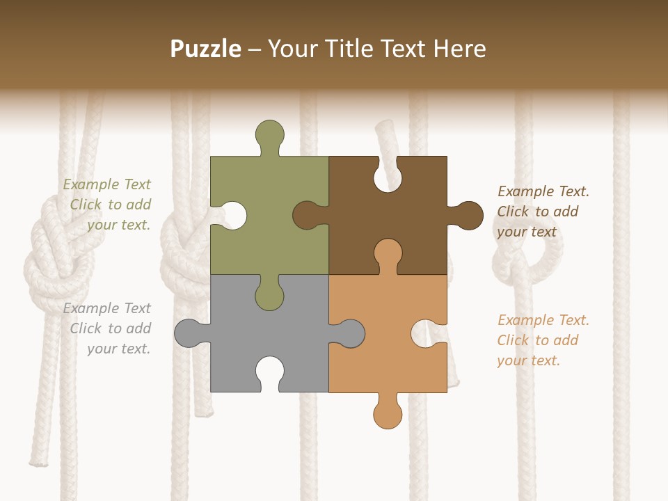 Thread String Together PowerPoint Template