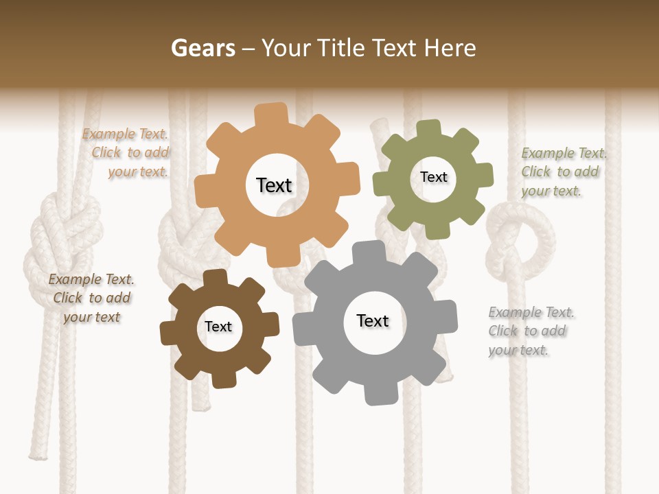 Thread String Together PowerPoint Template