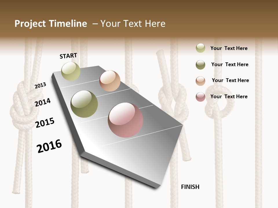 Thread String Together PowerPoint Template