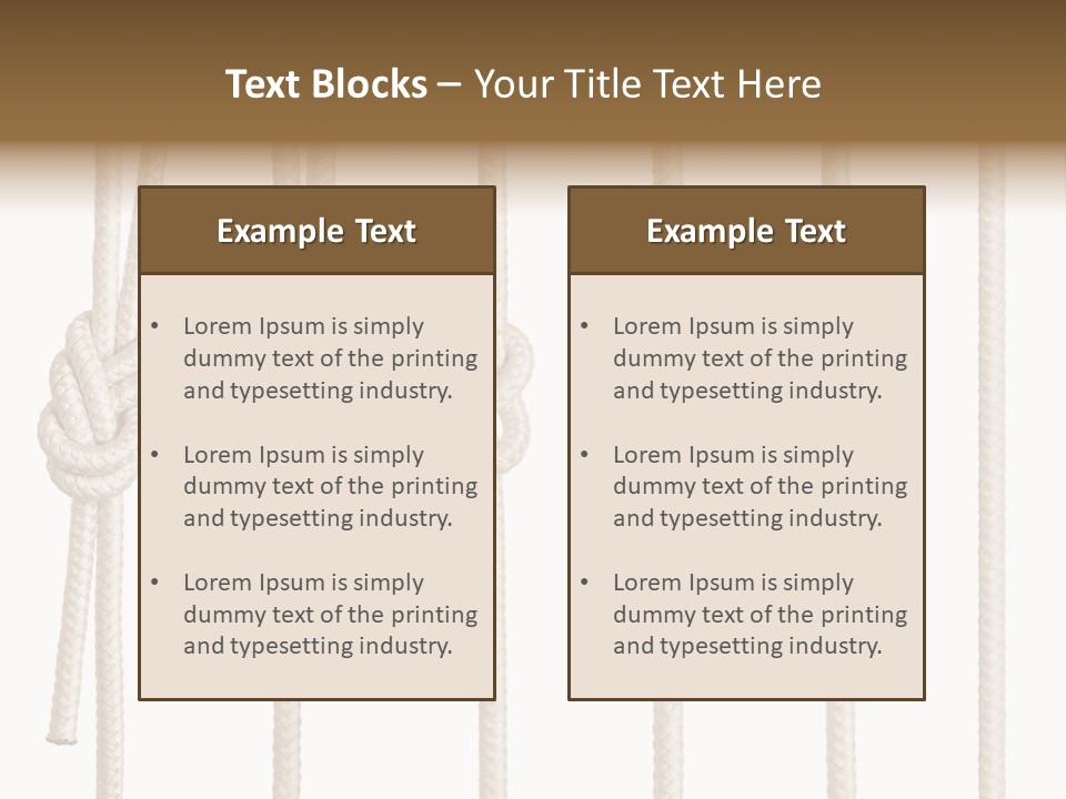 Thread String Together PowerPoint Template