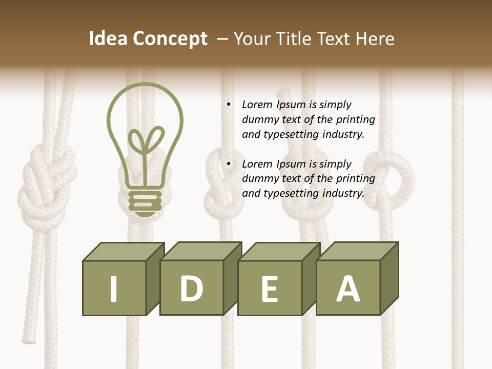 Thread String Together PowerPoint Template