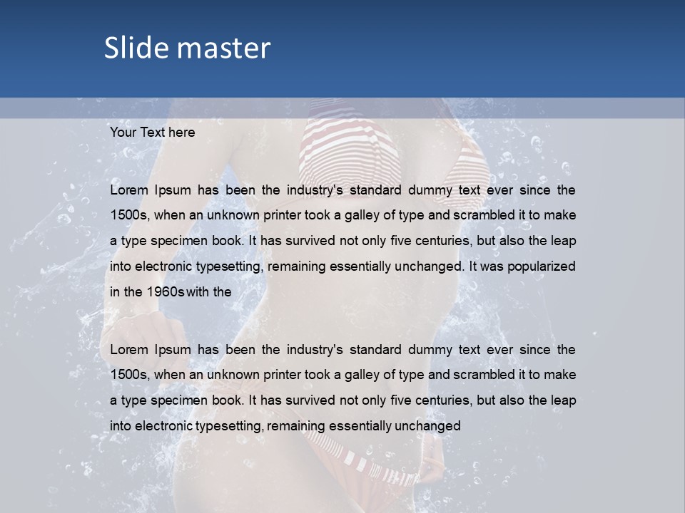 Washing Light White PowerPoint Template