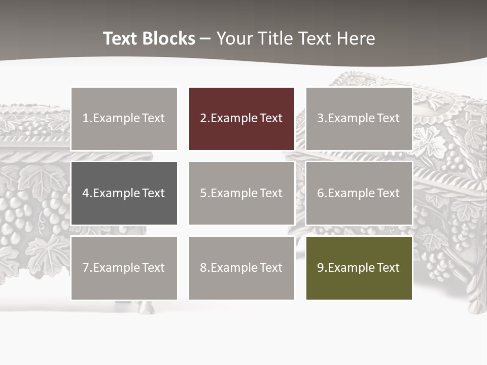 Ancient Jewelery Isolated PowerPoint Template