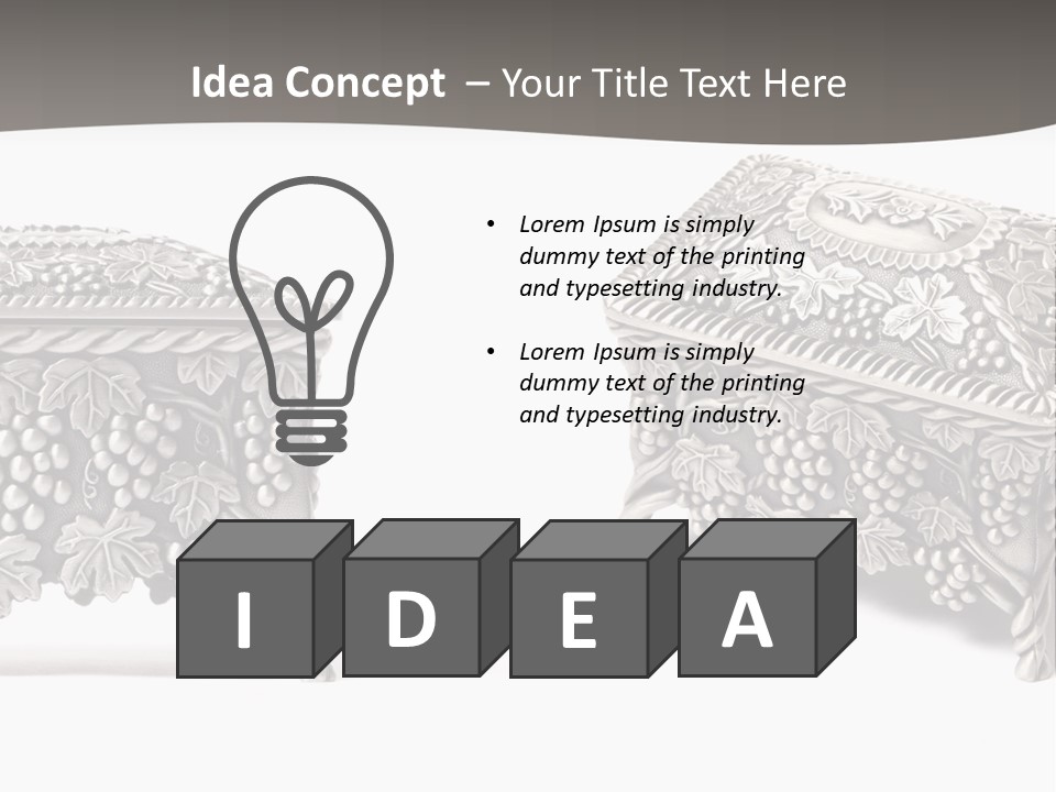 Ancient Jewelery Isolated PowerPoint Template