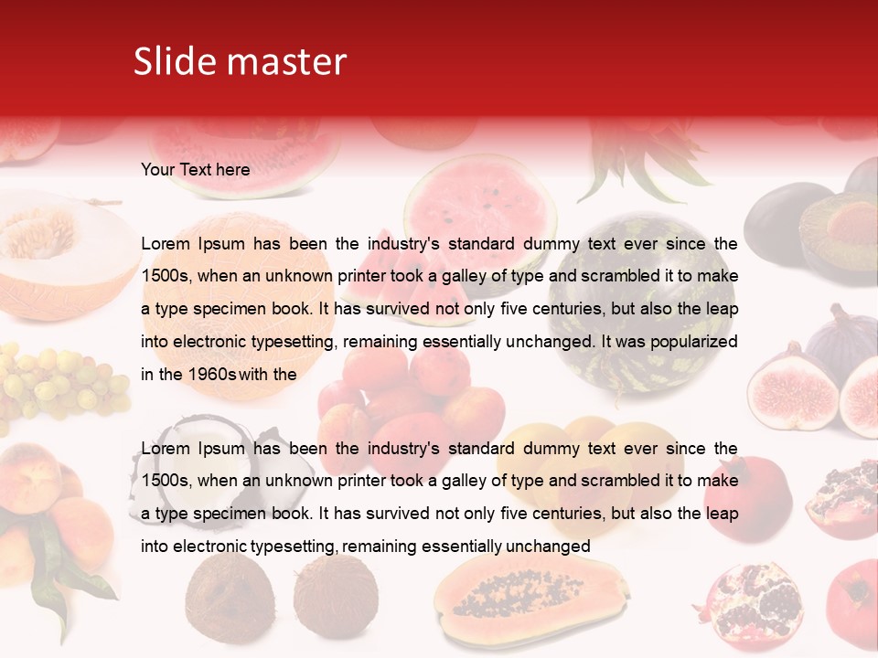 Photography Photo Red PowerPoint Template