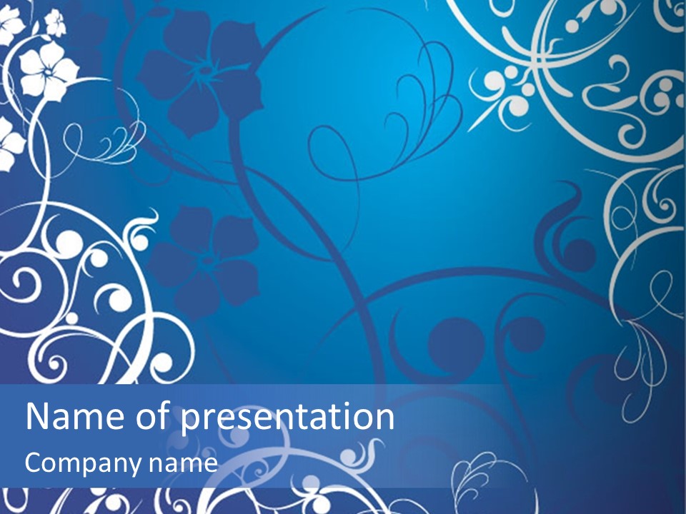 Grunge Floral Decorative PowerPoint Template