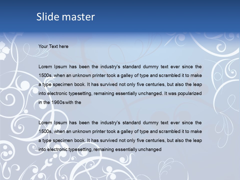 Grunge Floral Decorative PowerPoint Template