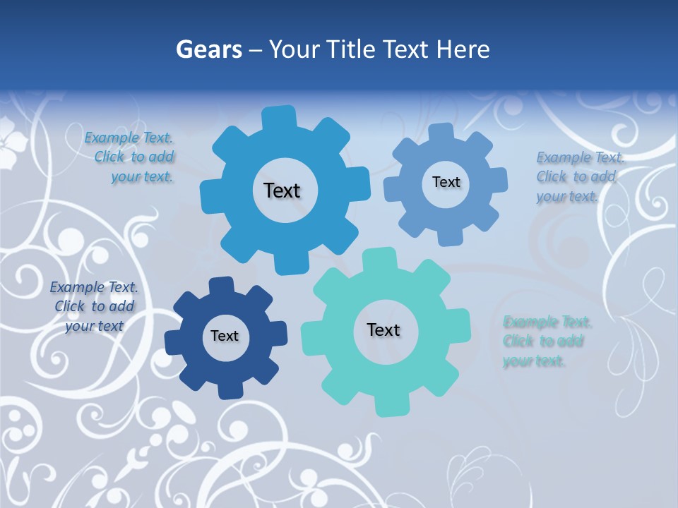 Grunge Floral Decorative PowerPoint Template