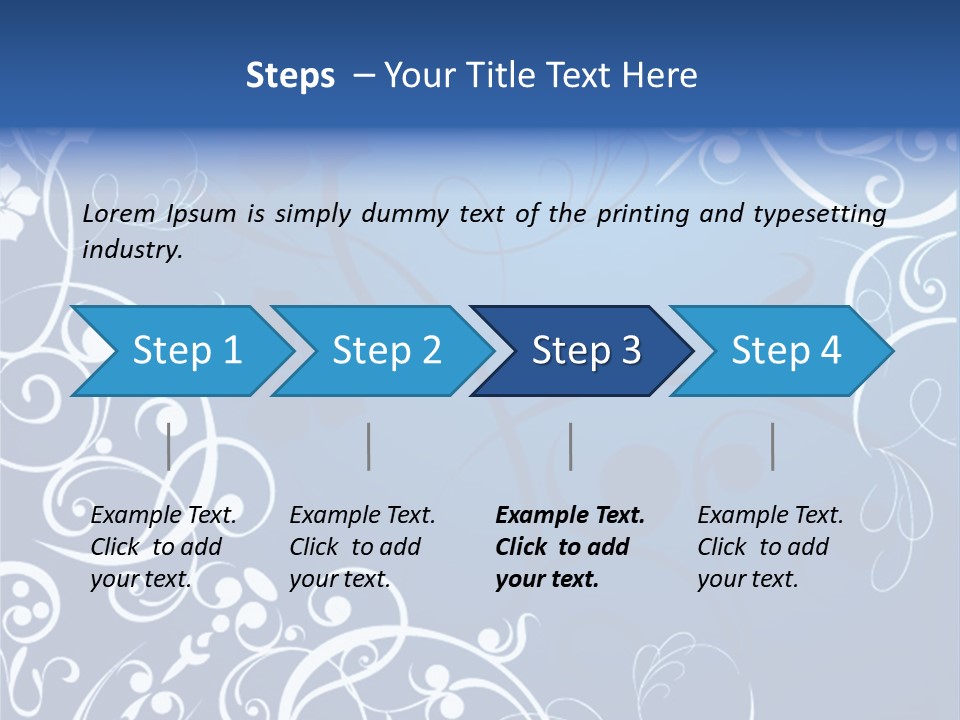 Grunge Floral Decorative PowerPoint Template