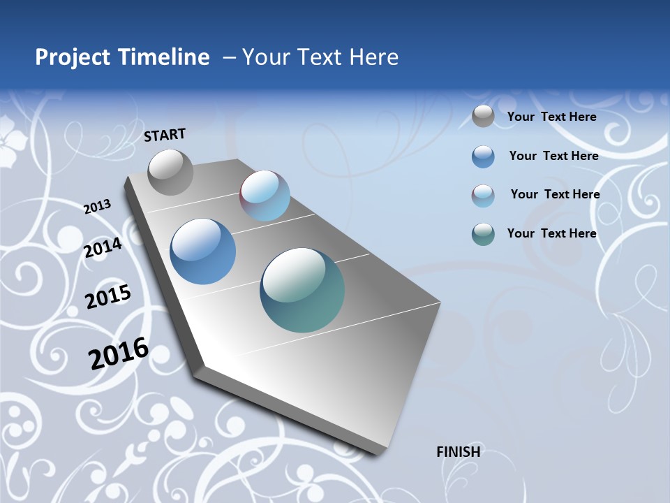 Grunge Floral Decorative PowerPoint Template