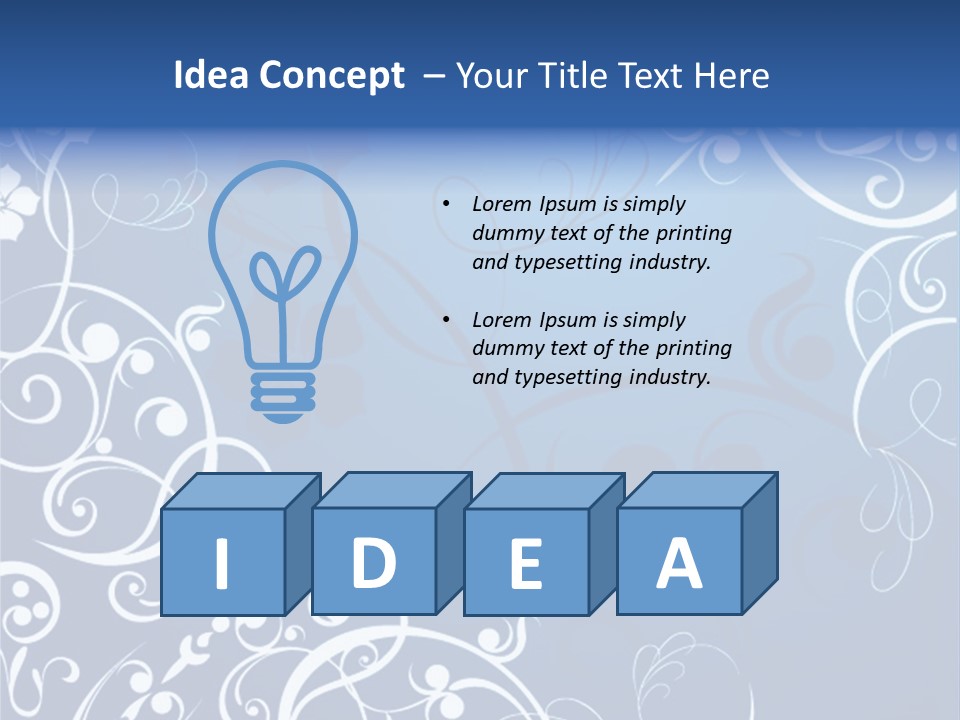 Grunge Floral Decorative PowerPoint Template