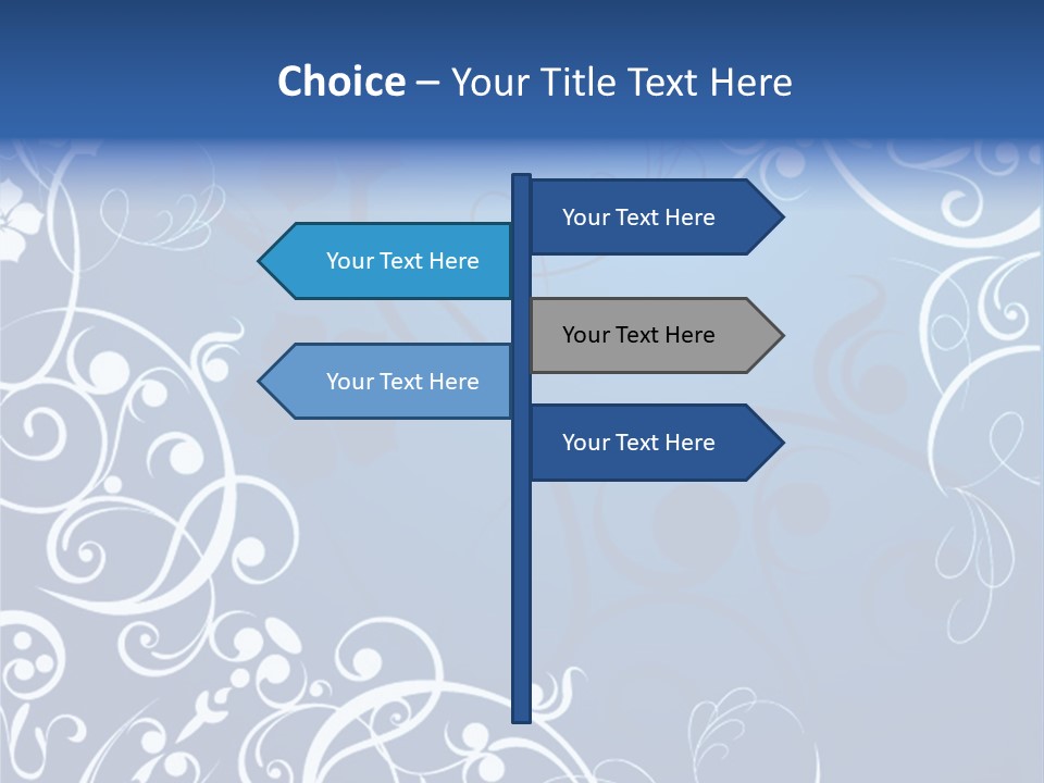 Grunge Floral Decorative PowerPoint Template
