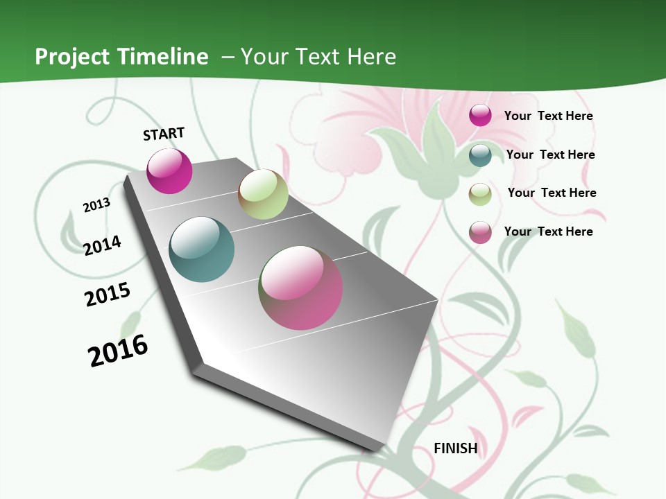 Drawing Illustration Bee PowerPoint Template