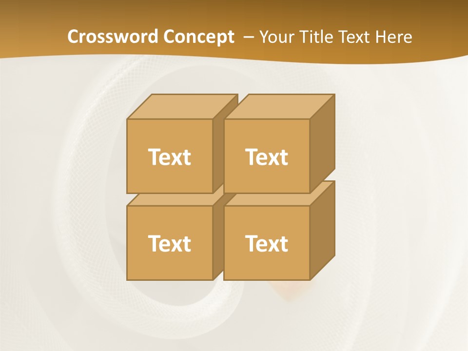 Ring Solitaire Gold PowerPoint Template