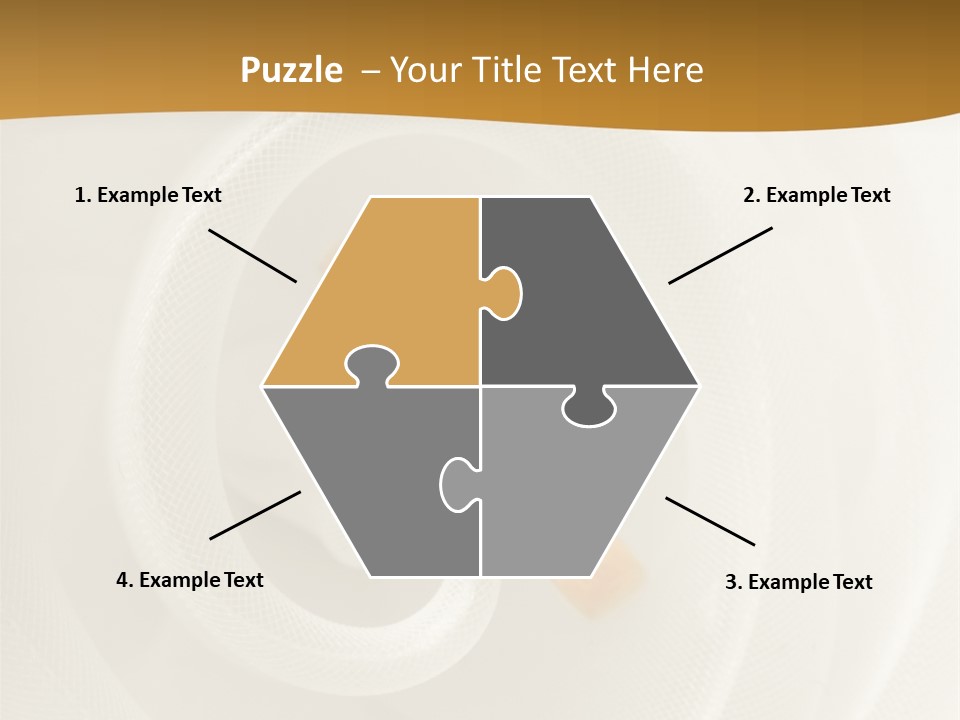 Ring Solitaire Gold PowerPoint Template