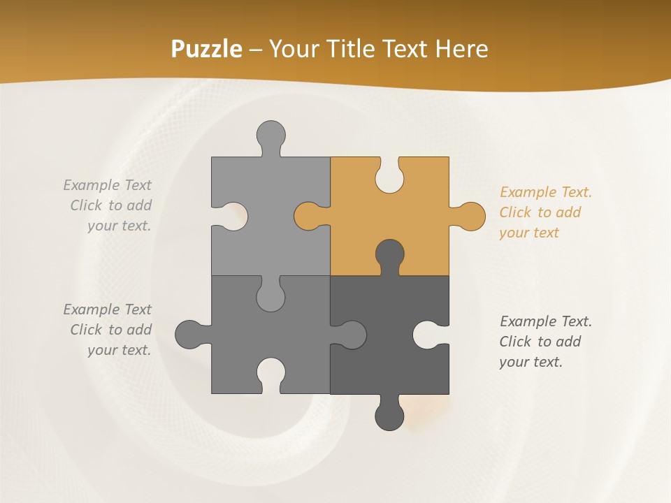 Ring Solitaire Gold PowerPoint Template