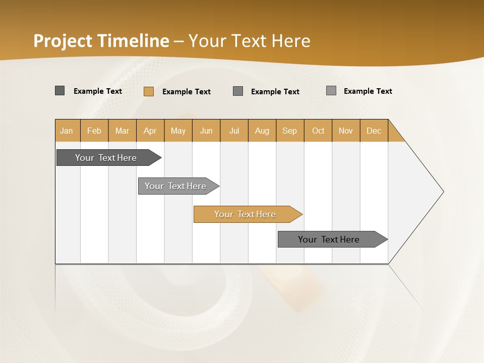 Ring Solitaire Gold PowerPoint Template