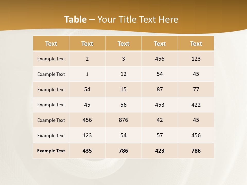 Ring Solitaire Gold PowerPoint Template