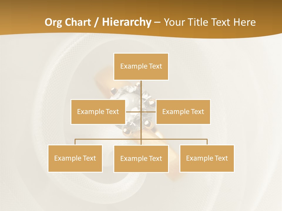 Ring Solitaire Gold PowerPoint Template