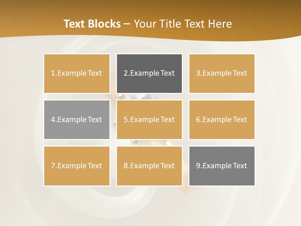 Ring Solitaire Gold PowerPoint Template