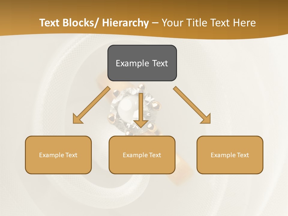 Ring Solitaire Gold PowerPoint Template