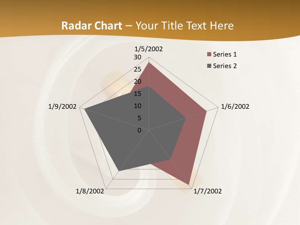 Ring Solitaire Gold PowerPoint Template