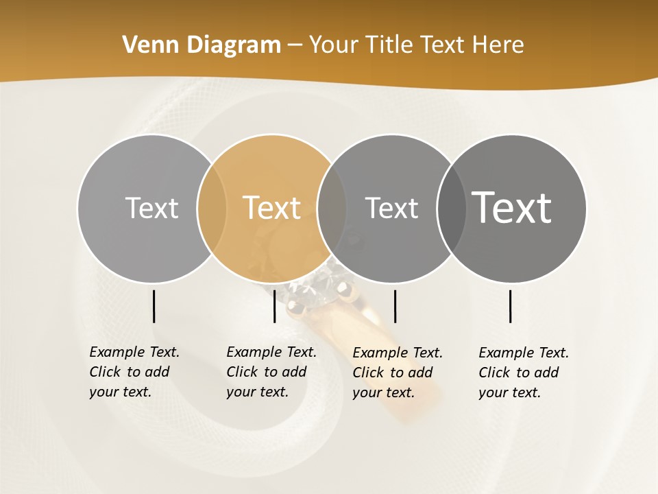 Ring Solitaire Gold PowerPoint Template