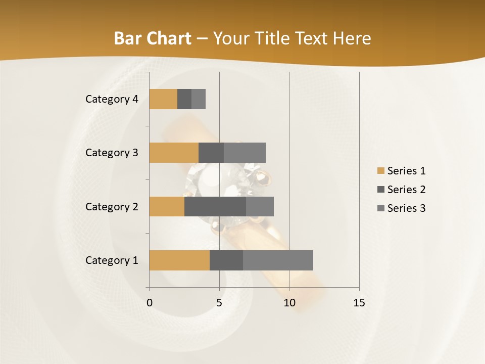 Ring Solitaire Gold PowerPoint Template