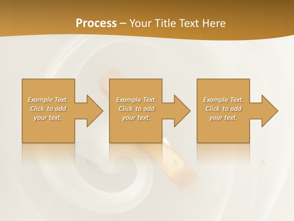 Ring Solitaire Gold PowerPoint Template