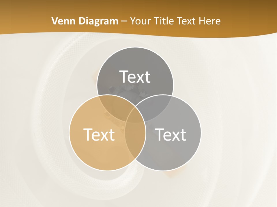 Ring Solitaire Gold PowerPoint Template
