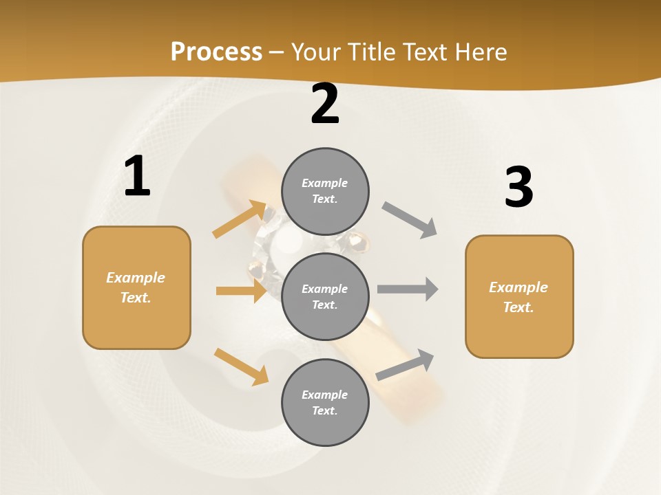 Ring Solitaire Gold PowerPoint Template