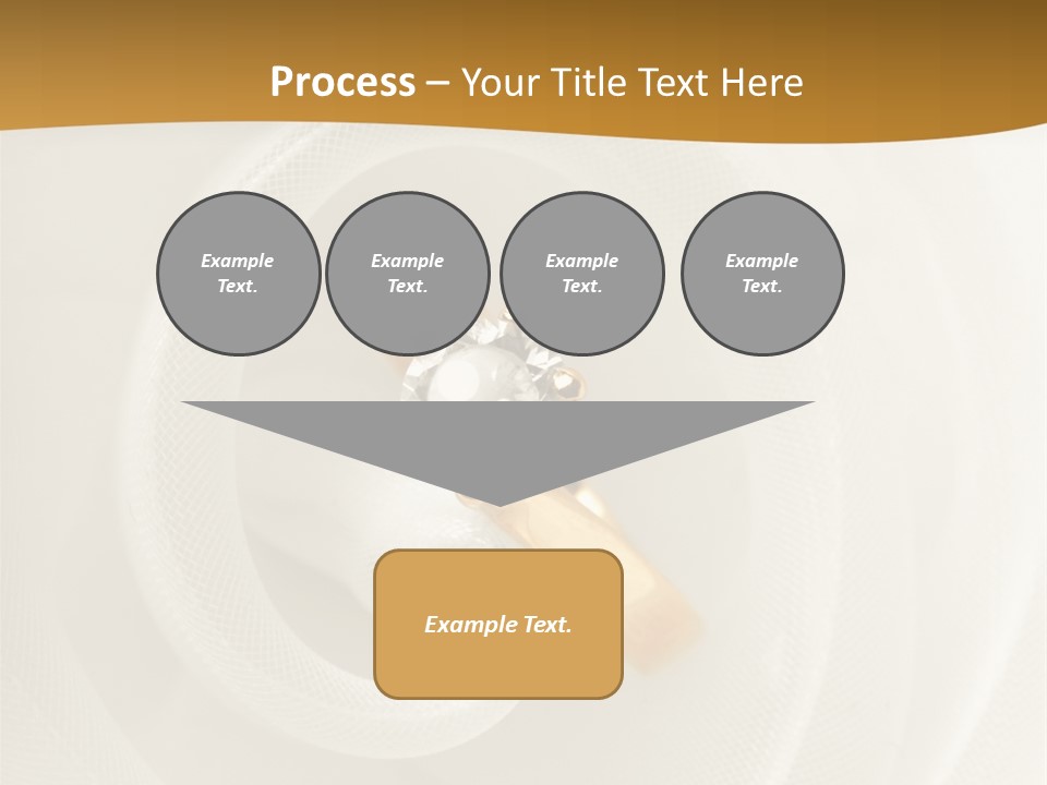 Ring Solitaire Gold PowerPoint Template