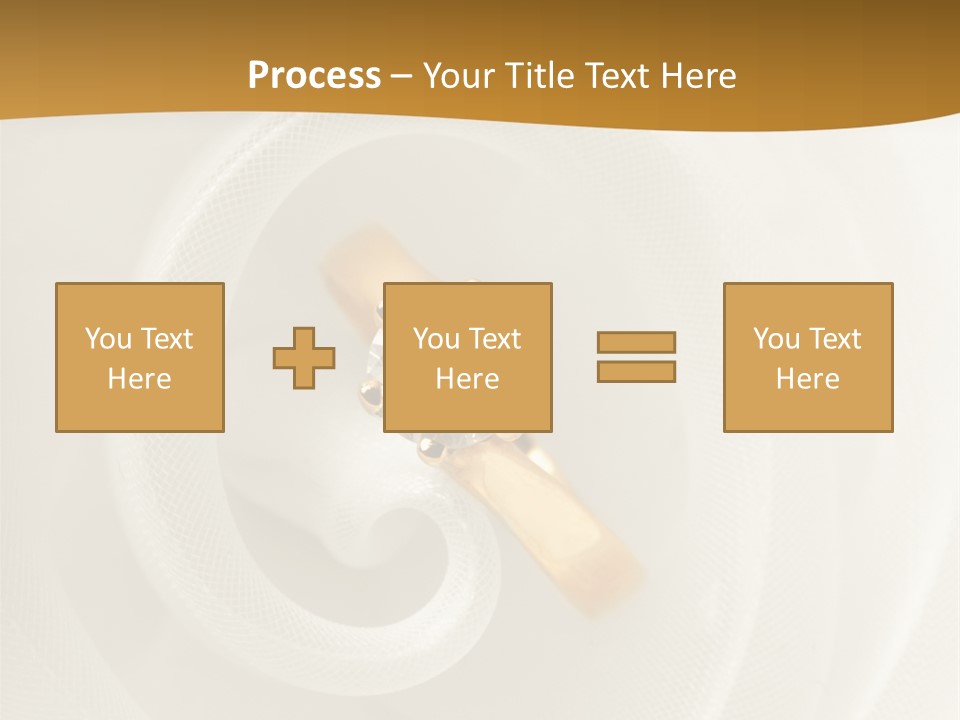 Ring Solitaire Gold PowerPoint Template