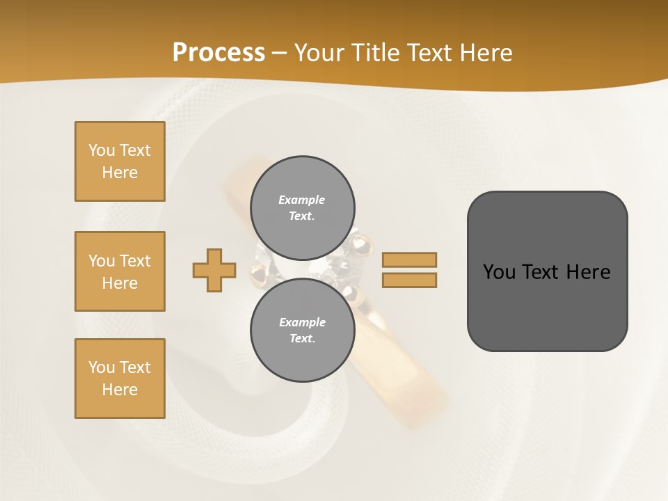 Ring Solitaire Gold PowerPoint Template
