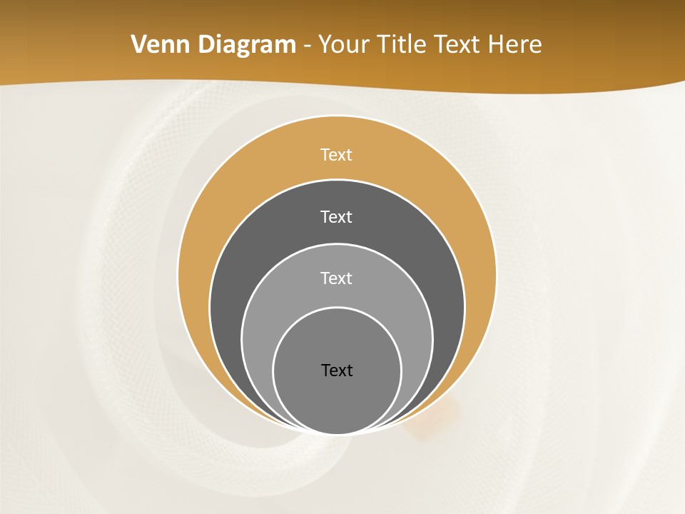 Ring Solitaire Gold PowerPoint Template