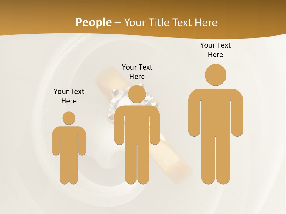 Ring Solitaire Gold PowerPoint Template