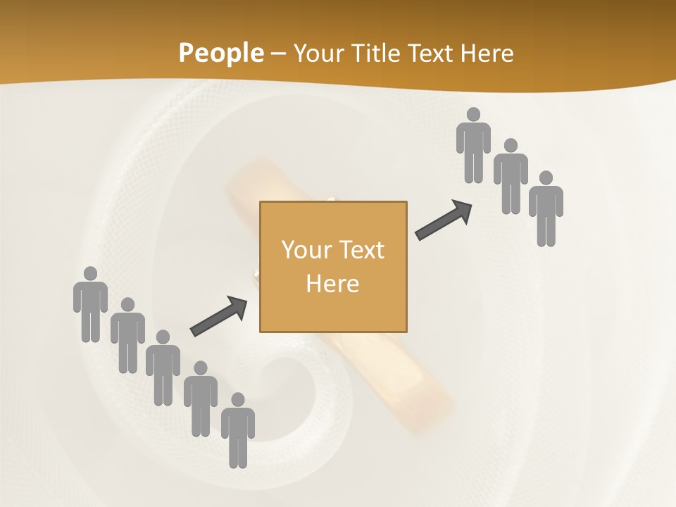 Ring Solitaire Gold PowerPoint Template