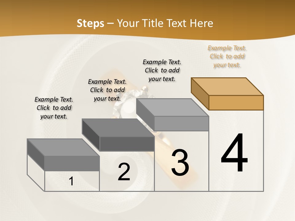 Ring Solitaire Gold PowerPoint Template