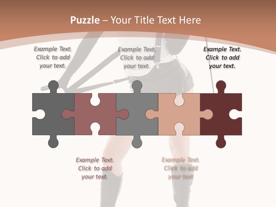 Girl Elegant Isolated PowerPoint Template