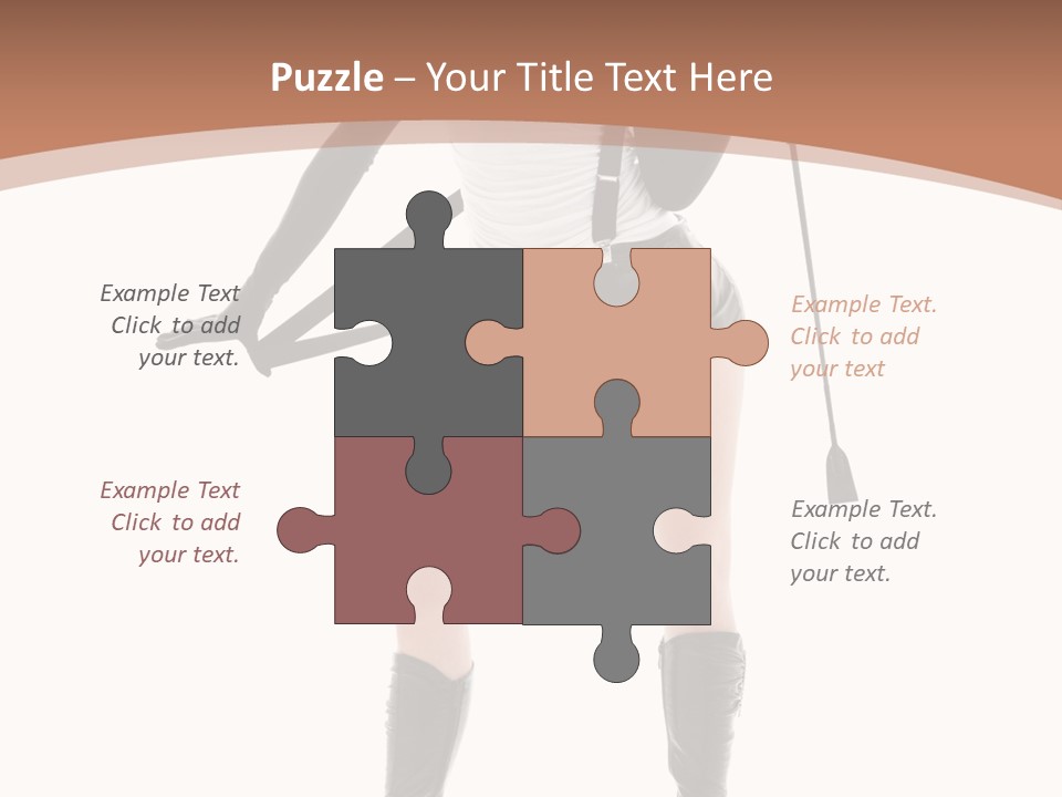 Girl Elegant Isolated PowerPoint Template