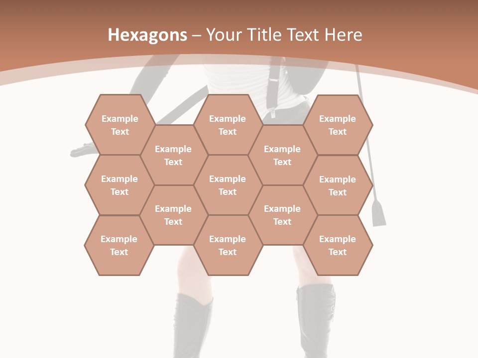 Girl Elegant Isolated PowerPoint Template